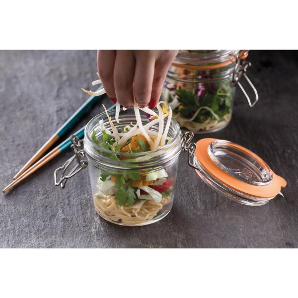 Kilner Round Clip Top Jar for Canning and Food Storage, 102 Ounce