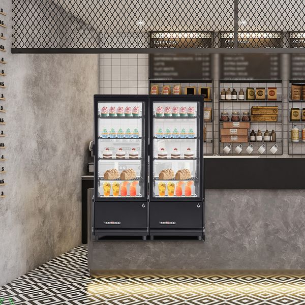 3.4 Cu Ft Commercial Countertop Display Refrigerator, Glass Door Bakery/Pastry Merchandiser