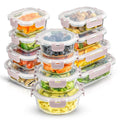 12 Glass Storage Containers (Blushy Pink)