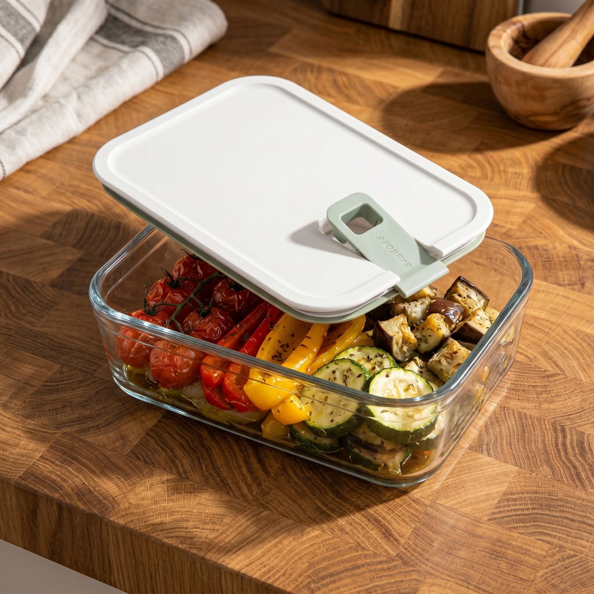 BergHOFF Leo Balance Perfect Seal Glass Food Container 1.2qt.