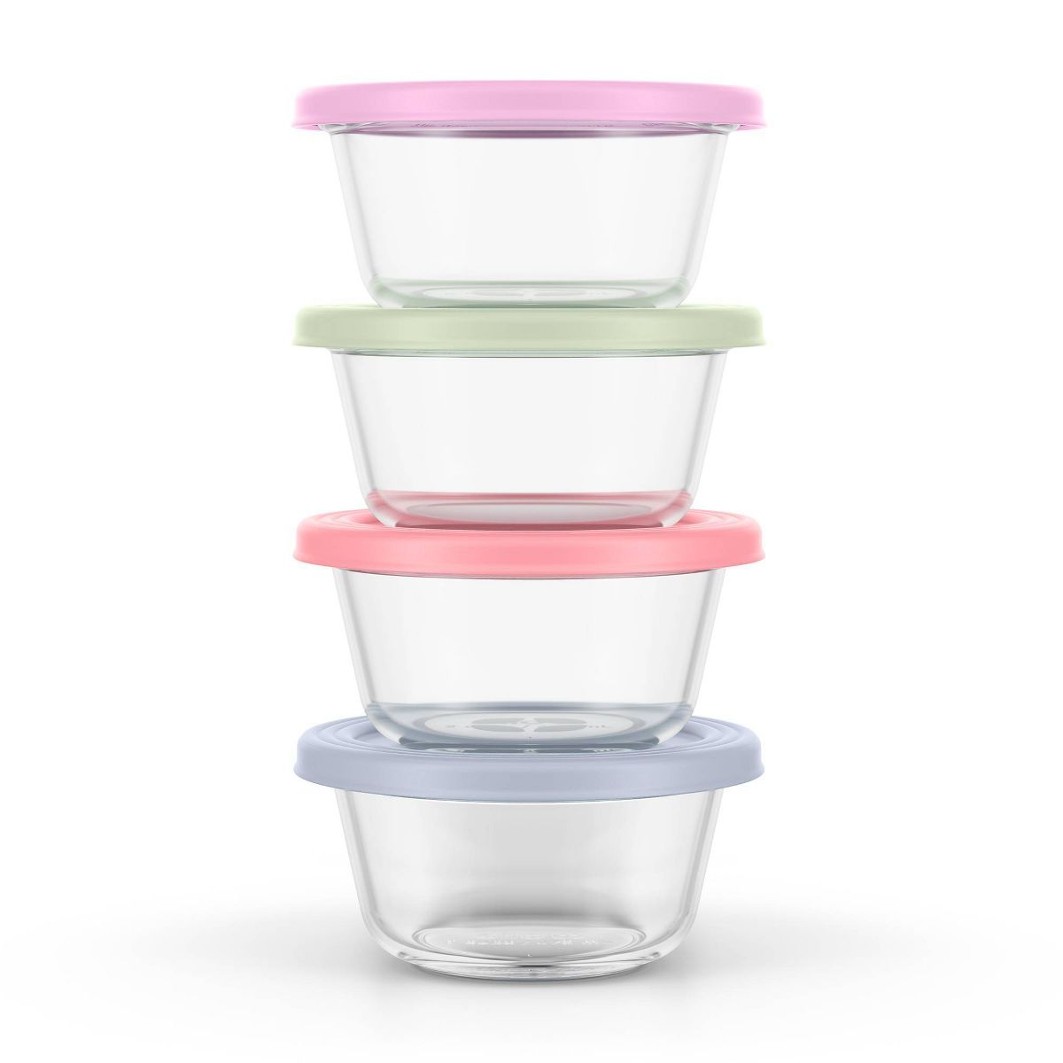 Ello Everyday 4pk 2c Round Food Storage Container Set