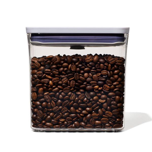 OXO POP 1.7qt Plastic Rectangle Tall Airtight Food Storage Container Clear: Dishwasher-Safe Pantry Organizer