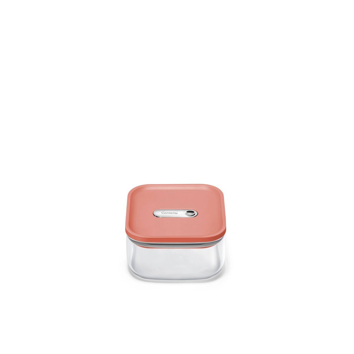 Caraway Home Small Glass Airtight Container Cream