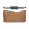 Rubbermaid Brilliance 7.8 cup Pantry Airtight Food Storage Container: Clear Plastic, Dishwasher & Freezer Safe