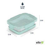Ello 10pc Glass Meal Prep Food Storage Container Set Blue