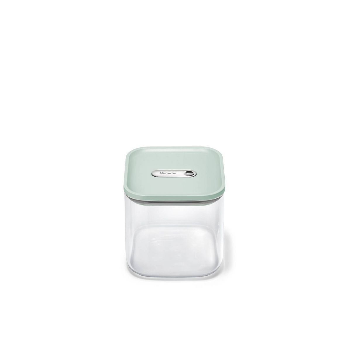 Caraway Home Medium Glass Airtight Container Cream
