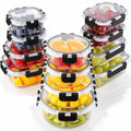 24-Piece Glass Food Storage Containers with Airtight Lids, Leak Proof Meal Prep & Bento Lunch Box Set, BPA-Free, Oven & Freezer Safe