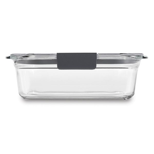 Rubbermaid 3.2 Cup/757ml Medium Brilliance Glass Clear: Glass Food Storage Container, Microwave & Oven Safe, Dishwasher Safe
