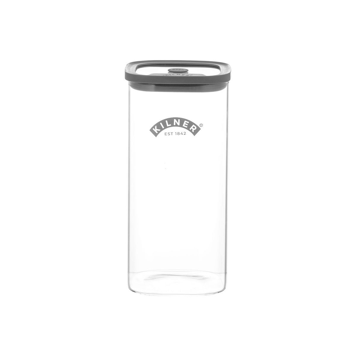 Kilner Fresh Storage Square Jar, Borosilicate Glass Food Container, 118 Ounce