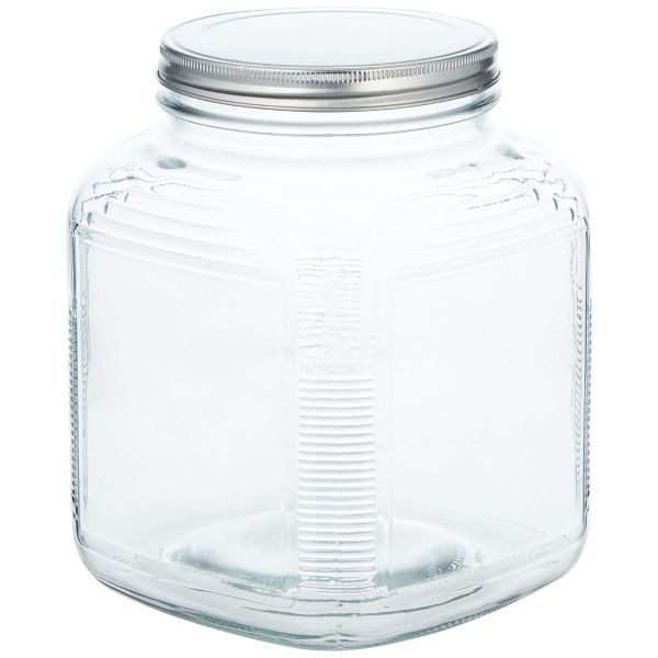 Anchor Hocking Replacement Butter Churn Jar with Brushed Stainless Steel Lid