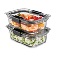 Rubbermaid 2pk 3.2c Brilliance Glass Food Storage Container Deep Medium