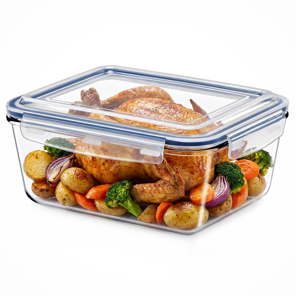 Sorbus Large Glass Food Storage Container with Airtight Locking Lid, 3L / 101 oz Meal Prep Container