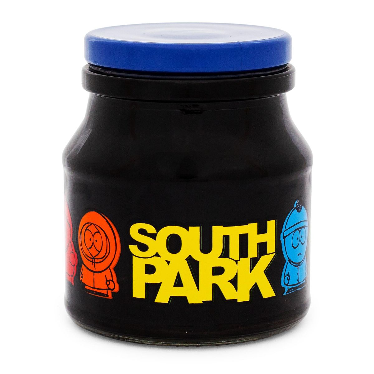 Silver Buffalo South Park Characters Glass Storage Jar With Lid | Holds 5 Ounces
