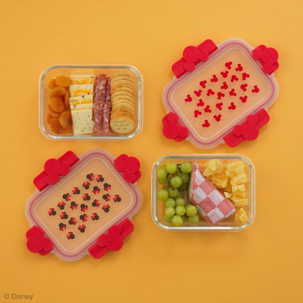 Mickey & Minnie Food Storage Black, set of 2