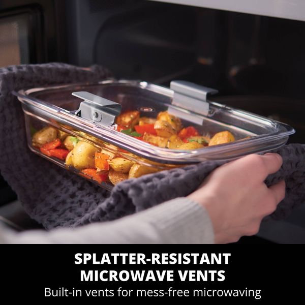 Rubbermaid 2pk 3.2c Brilliance Glass Food Storage Container Deep Medium