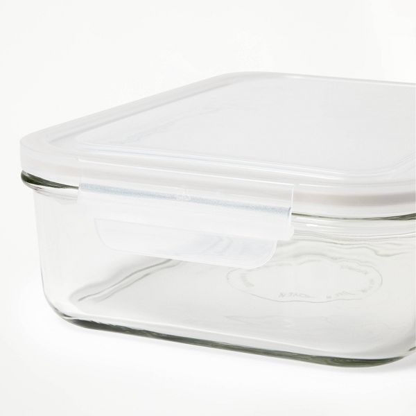 8pc (Set of 4) Glass Food Storage Container Set Clear - Figmint™: Freezer, Dishwasher & Microwave Safe