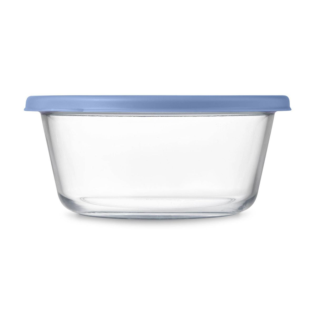 Ello Everyday 6.5c Round Glass Food Storage Container Elemental Blue