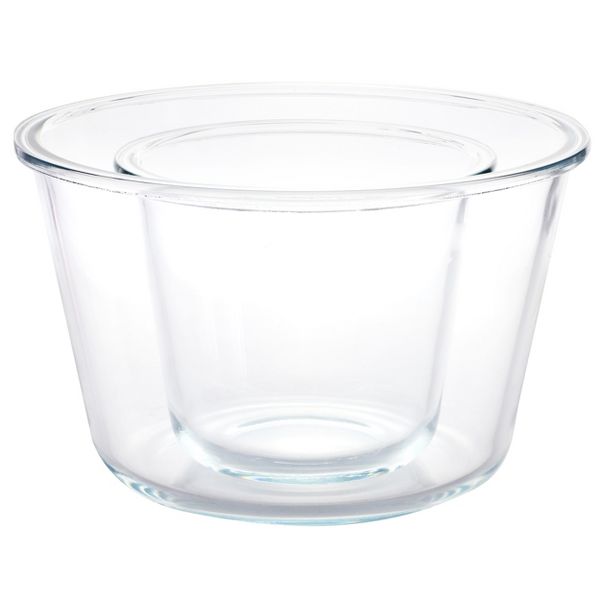 Gibson Home Essential Storage 4 Piece Borosilicate Glass Round Storage Container Set with Snap Lids