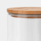 64 oz Canister Wood Top Tall Clear - Threshold™