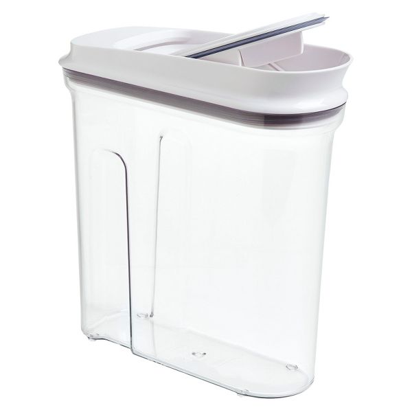 OXO POP 3.4qt Airtight Medium Cereal Dispenser:Food Storage Container with Easy-Pour Spout & Ergonomic Grip