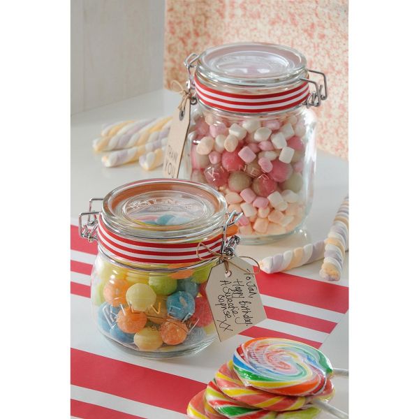 Kilner Round Clip Top Jar for Canning and Food Storage, 102 Ounce