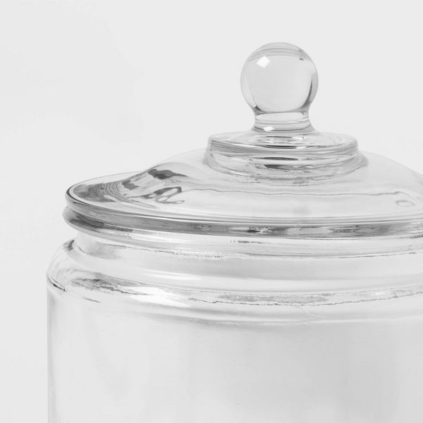 75oz Glass Jar and Lid - Threshold™: Clear Food Storage, Candy & Cookie Jar, Hand Wash, 8.4" Height