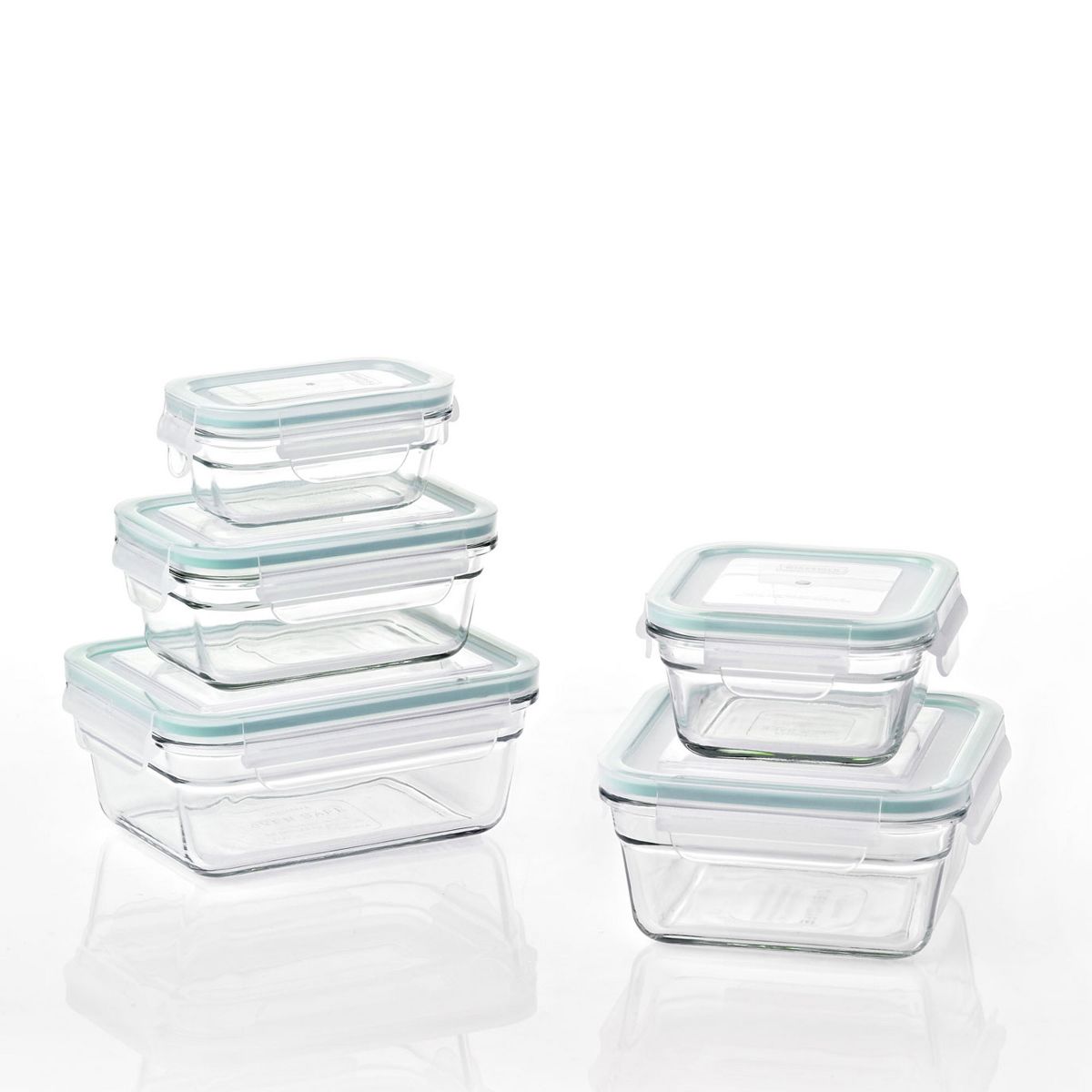 Glasslock 24 Piece Oven Microwave Safe Glass Food Storage Containers Set w/ Lids