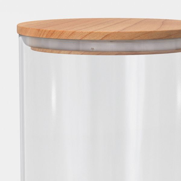48 oz Canister Wood Top Small Clear - Threshold™