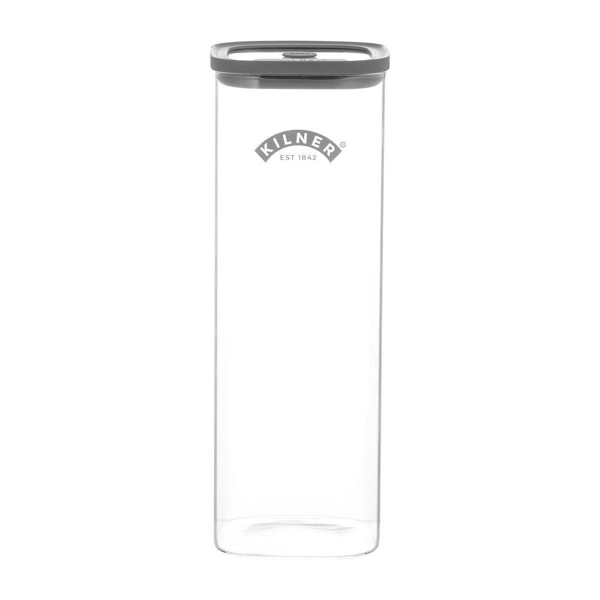 Kilner Fresh Storage Square Jar, Borosilicate Glass Food Container, 118 Ounce