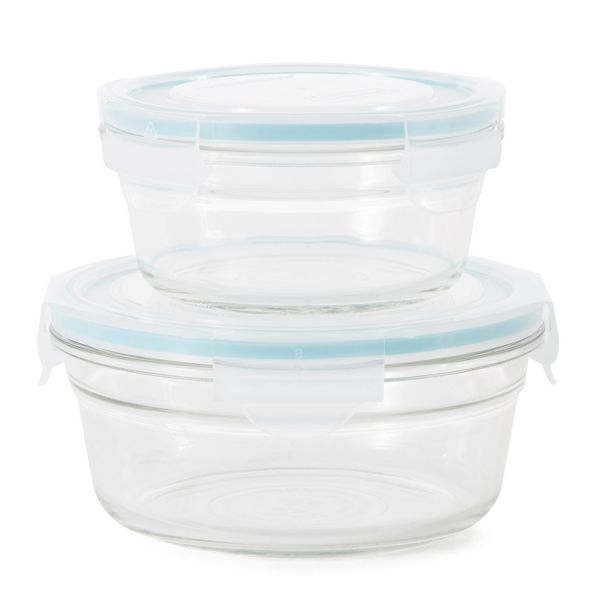 Glasslock 24 Piece Oven Microwave Safe Glass Food Storage Containers Set w/ Lids