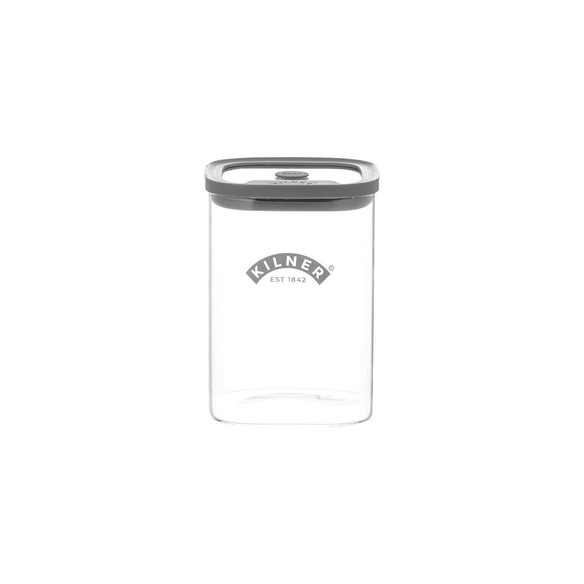 Kilner Fresh Storage Square Jar, Borosilicate Glass Food Container, 118 Ounce