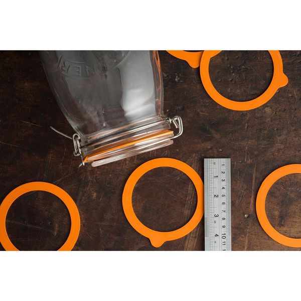 Kilner Rubber Seals for 102 Ounce Clip Top Jars, Set of 6
