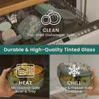 Bentgo 7.6c Glass All-in-One Salad Container Mod Curves Desert Rose