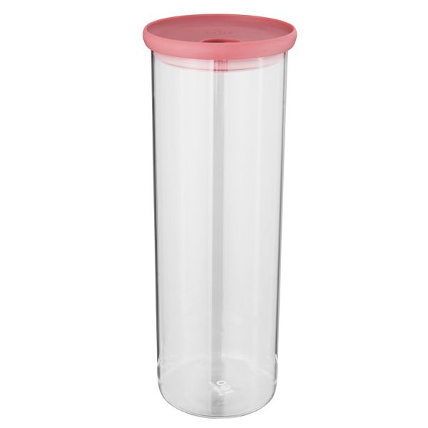 BergHOFF Leo 2Qt. Glass Pasta Container, Pink