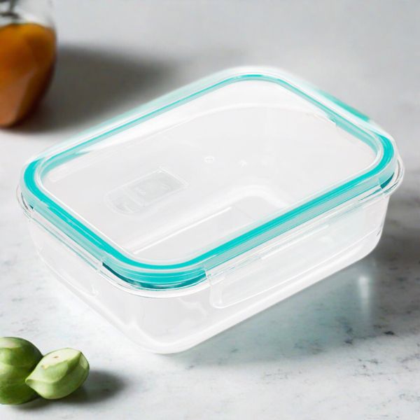 Lexi Home 35 oz. Glass Meal Prep Container with Locking Lid