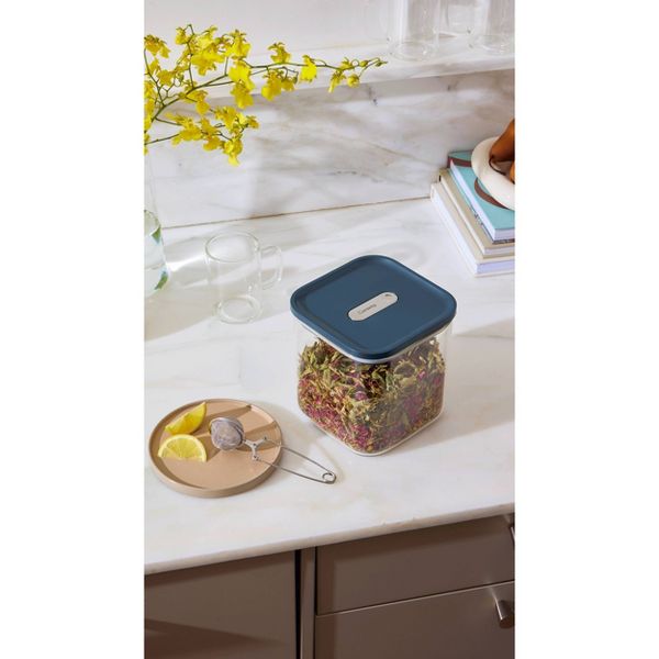 Caraway Home Medium Glass Airtight Container Cream