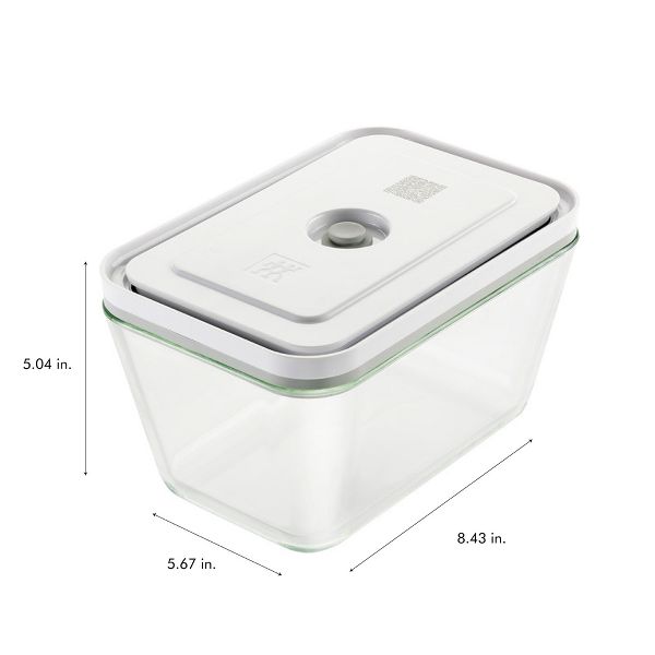 ZWILLING Fresh & Save 2-pc Glass Airtight Food Storage Container, Meal Prep Container - Large