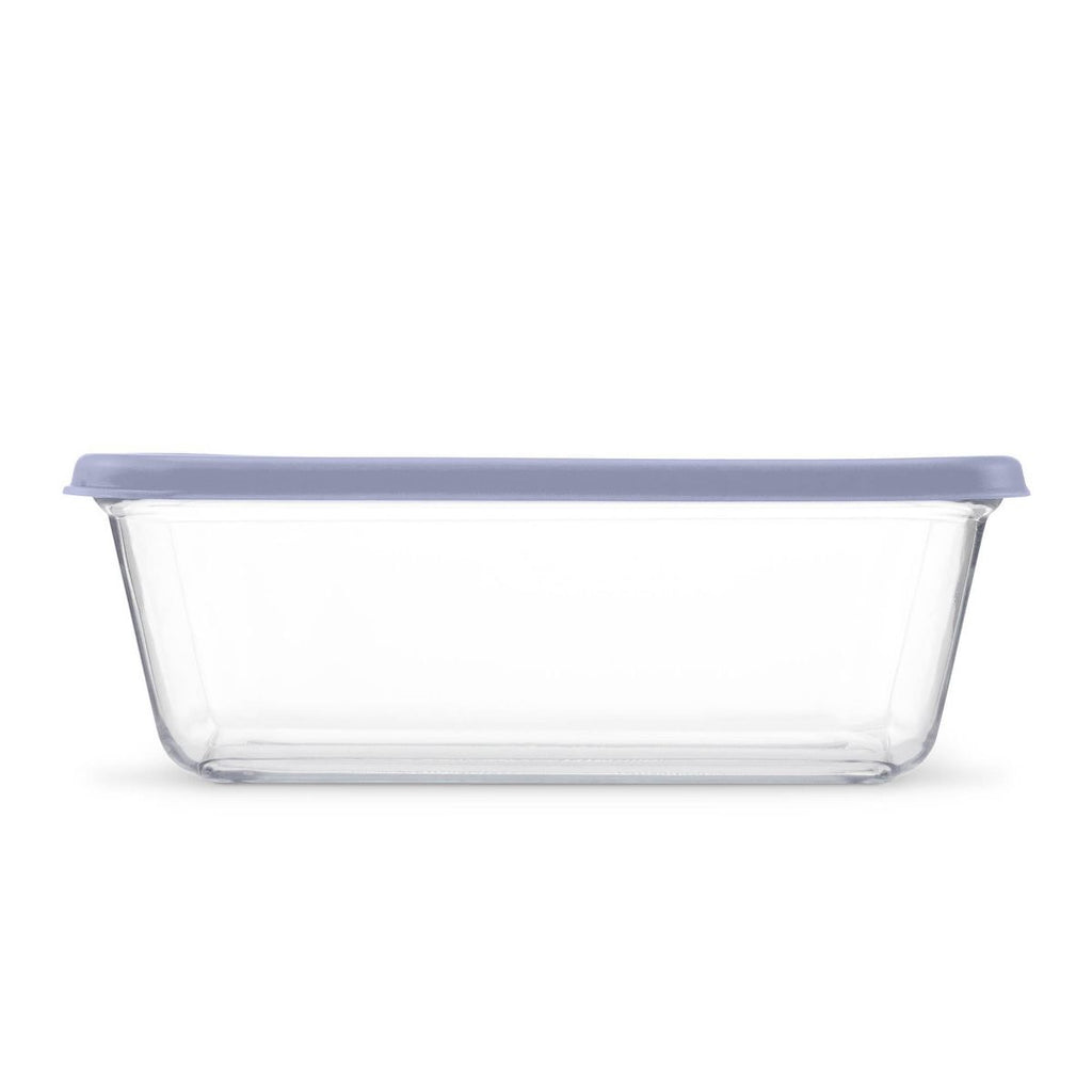 Ello Everyday 11c Rectangle Glass Food Storage container Elemental Blue