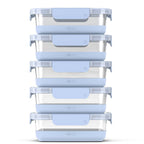Ello 10pc Glass Meal Prep Food Storage Container Set Blue