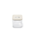 Caraway Home Medium Glass Airtight Container Cream