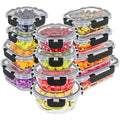 Magic Mill 24pc Glass Food Storage Container Set – 12 Borosilicate Containers, 12 Airtight Lids, Freezer, Oven, Dishwasher Safe, BPA-Free, black