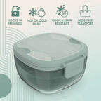 Bentgo 7.6c Glass All-in-One Salad Container Mod Curves Desert Rose