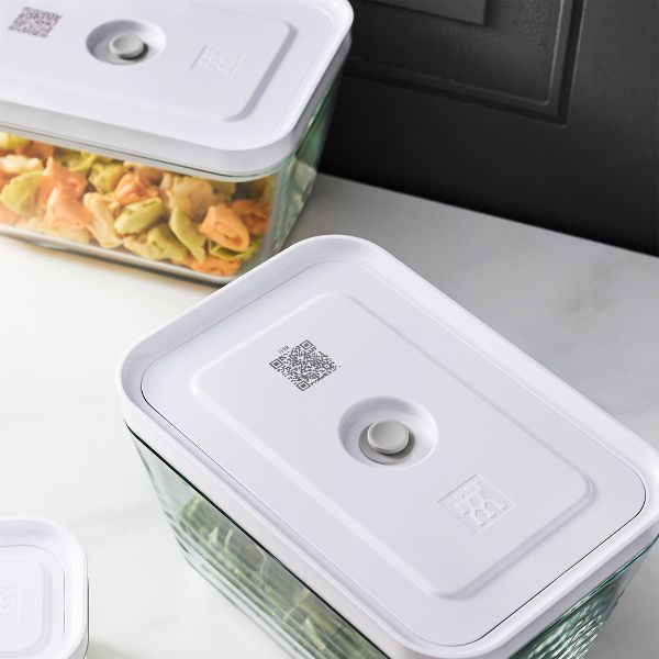 ZWILLING Fresh & Save Vacuum Glass 4-pc box Set, 2 x S, 2 x L containers