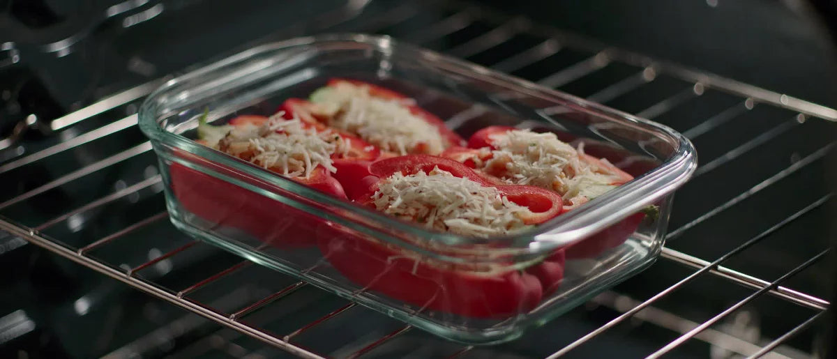 Rubbermaid 10pc Brilliance Glass Food Storage Set: Glass Containers with Lids, Oven & Microwave Safe, Dishwasher Safe