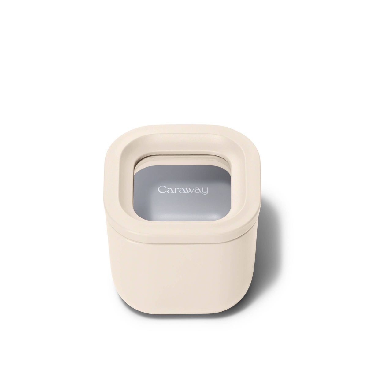 Caraway Home Mini Square Food Storage Container Cream