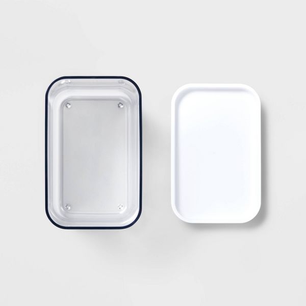 5pc Airtight Canister Set White - Brightroom™: Food Storage Containers, Stackable, Plastic, Kitchen Organization