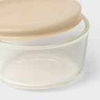 8pc (set of 4) 1c Round Glass Food Storage Container Set Blue - Room Essentials™