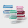 16pc (Set of 8) Plastic Food Storage Container Set - Room Essentials™
