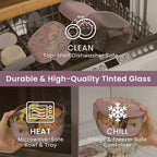 Bentgo 7.6c Glass All-in-One Salad Container Mod Curves Desert Rose