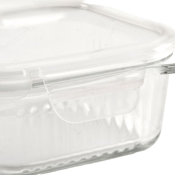 SharpChef 2PK Airtight Glass Food Container with Vent Lid, Leak-Proof Silicone Seal, Microwave and Dishwasher Safe, 1050 ml / 35 oz / 4.4 cup